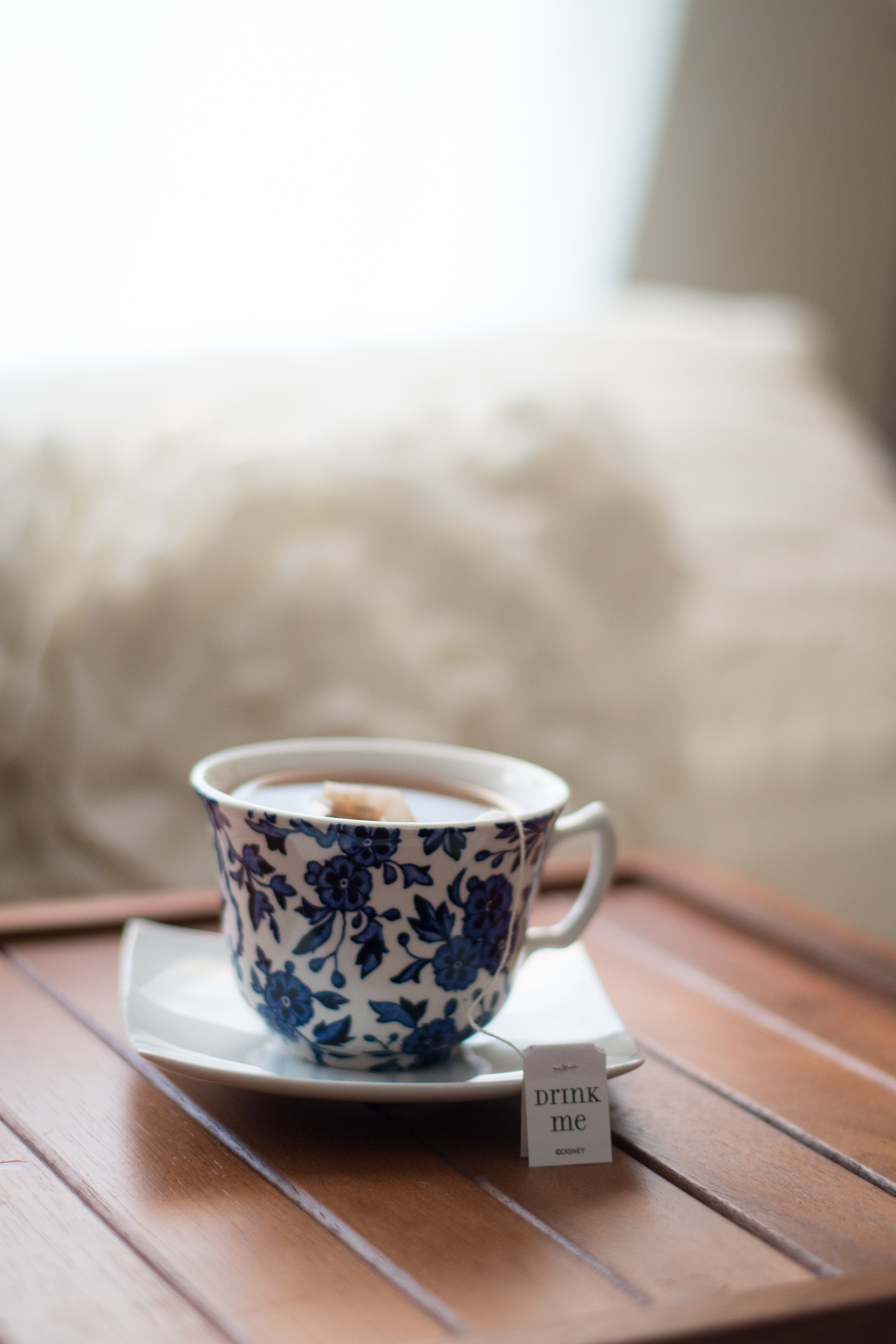 cup of tea with tea bag