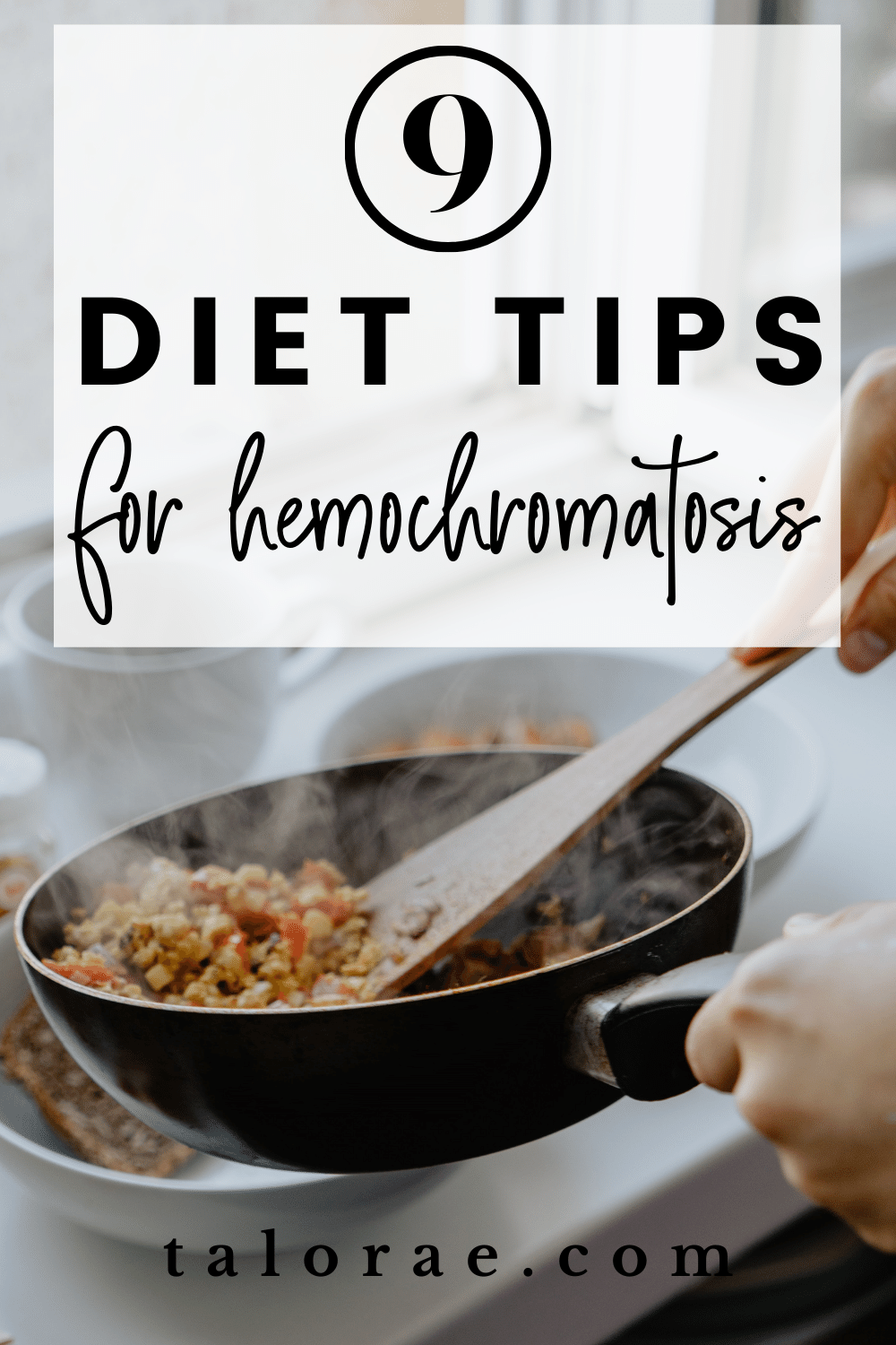 Pinterest Graphic 9 diet tips for hemochromatosis