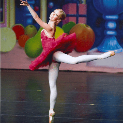 Rae doing ballet